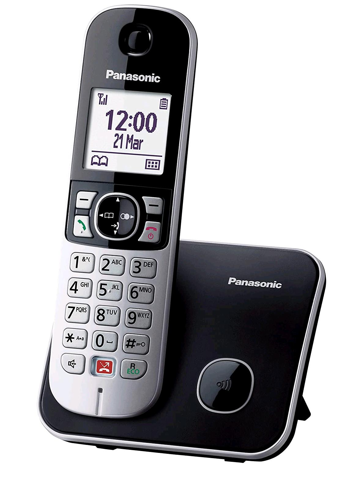 PANASONIC KX-TG6851JTB CORDLESS DECT CON VIVAVOCE BLACK/SILVER